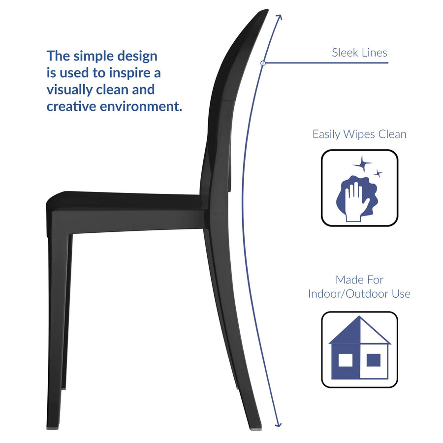 Thistle Dining Side Chair in Black