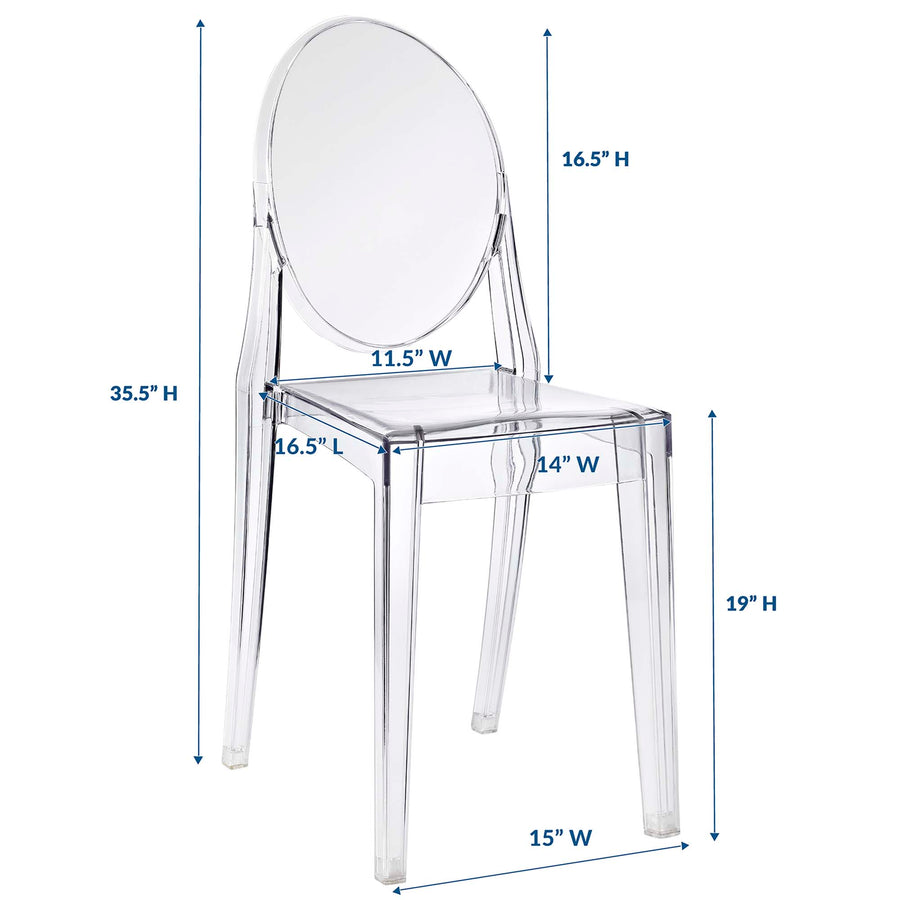 Thistle Dining Side Chair in Clear