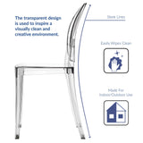 Thistle Dining Side Chair in Clear