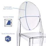 Thistle Dining Side Chair in Clear
