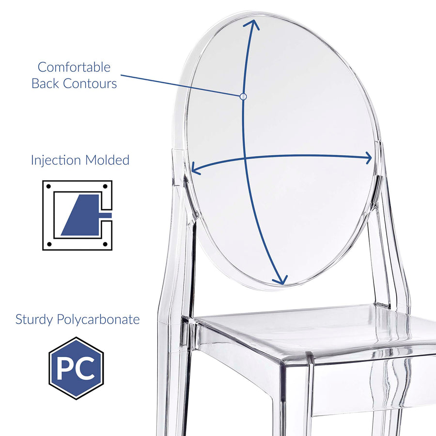 Thistle Dining Side Chair in Clear