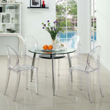 Thistle Dining Side Chair in Clear