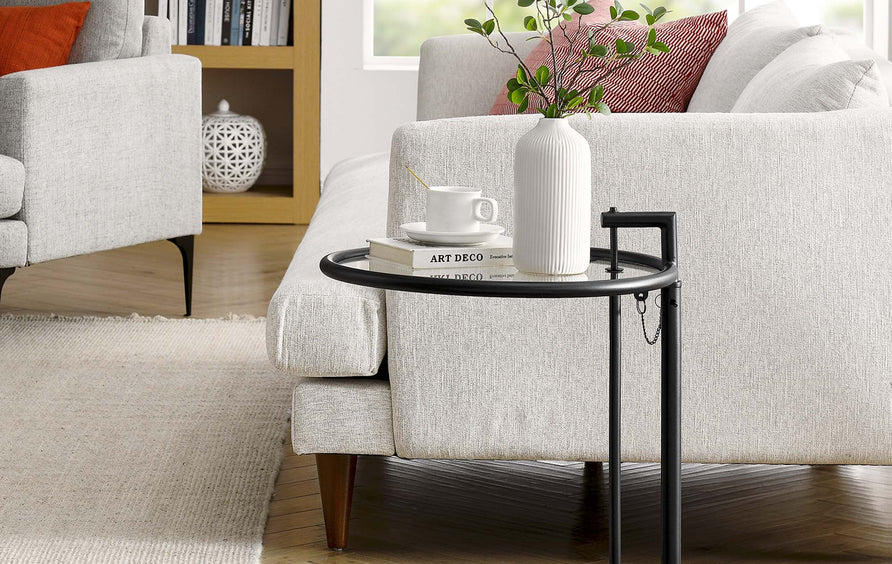 Margot Metal Side Table in Black