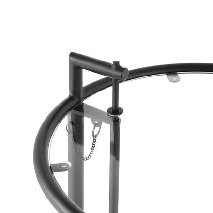 Eileen Gray Metal Side Table in Black