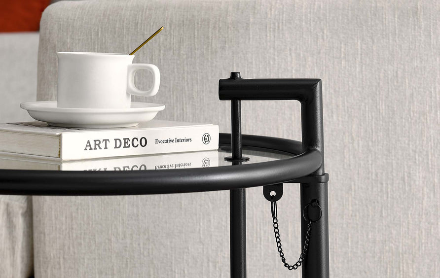 Margot Metal Side Table in Black