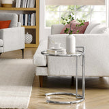 Margot Metal Side Table in Silver