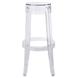 Thistle Bar Stool Set of 2 in Clear