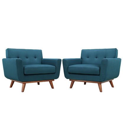 Engage Wood Armchair Set of 2 by Furniture For America