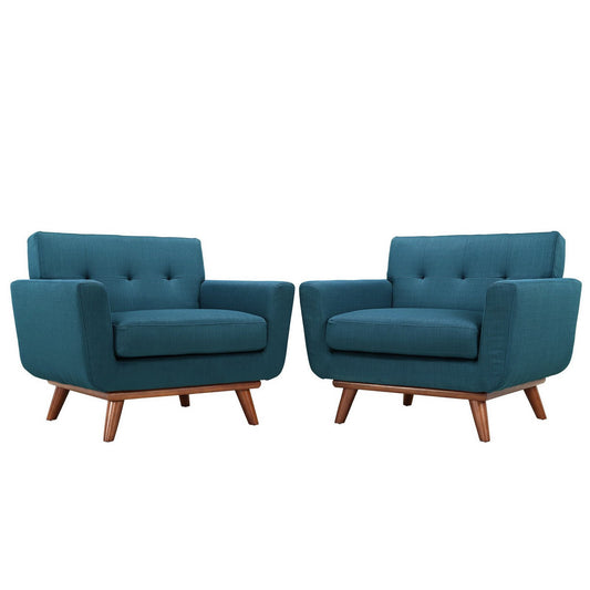 Engage Wood Armchair Set of 2 by Furniture For America