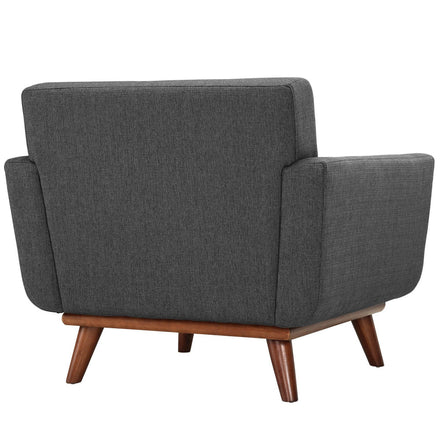 Engage Wood Armchair Set of 2 in Gray