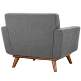 Flint Wood Armchair Set of 2 in Expectation Gray