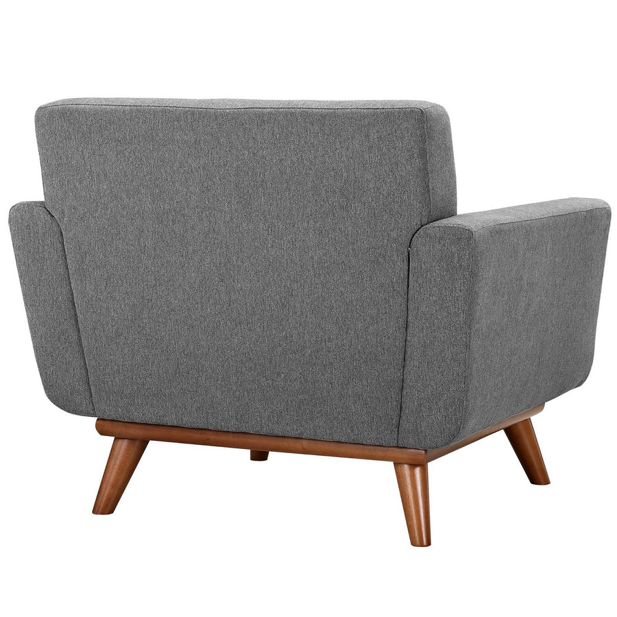 Flint Wood Armchair Set of 2 in Expectation Gray