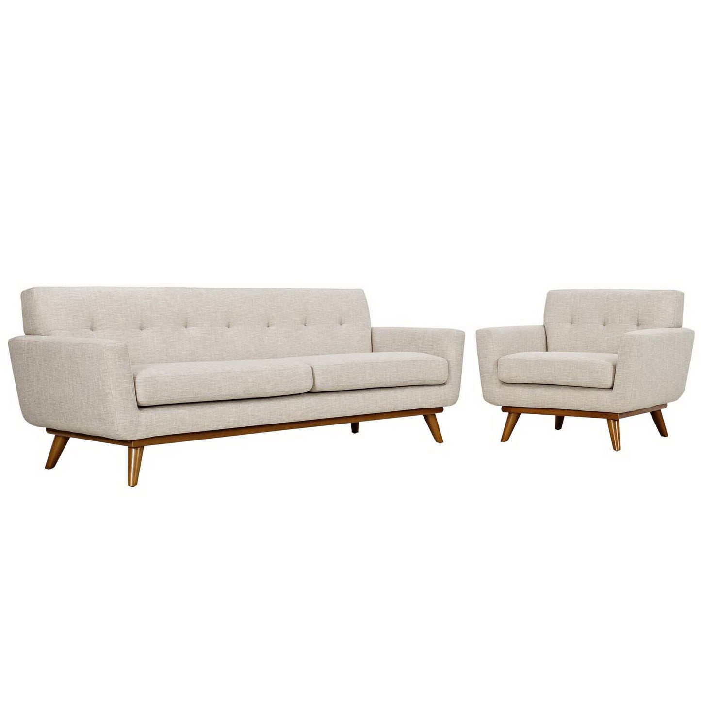 Engage Armchair and Sofa Set of 2 by Furniture For America