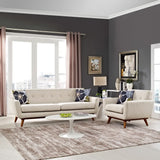 Flint Armchair and Sofa Set of 2 in Beige