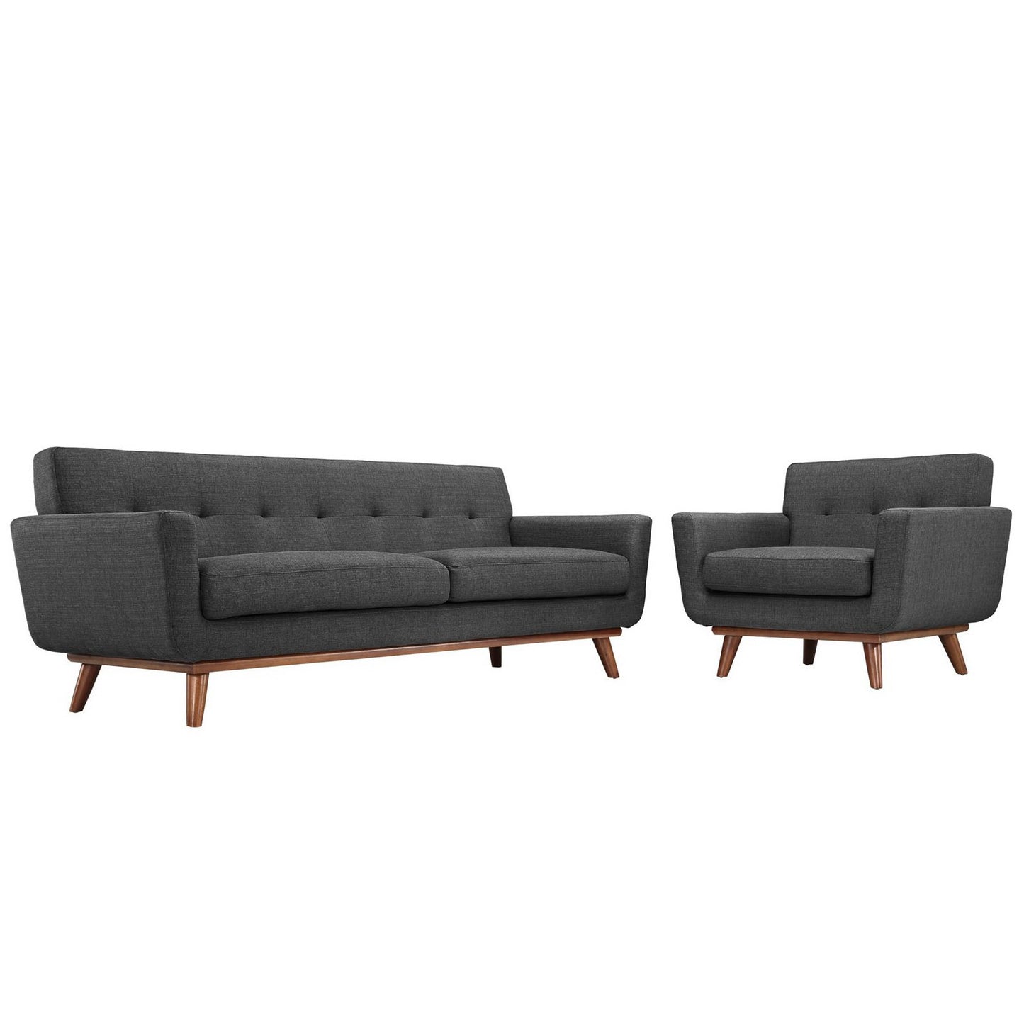 Engage Armchair and Sofa Set of 2 by Furniture For America