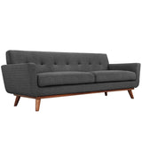 Flint Armchair and Sofa Set of 2 in Gray