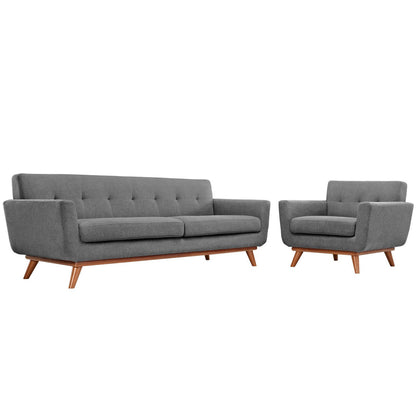 Engage Armchair and Sofa Set of 2 by Furniture For America