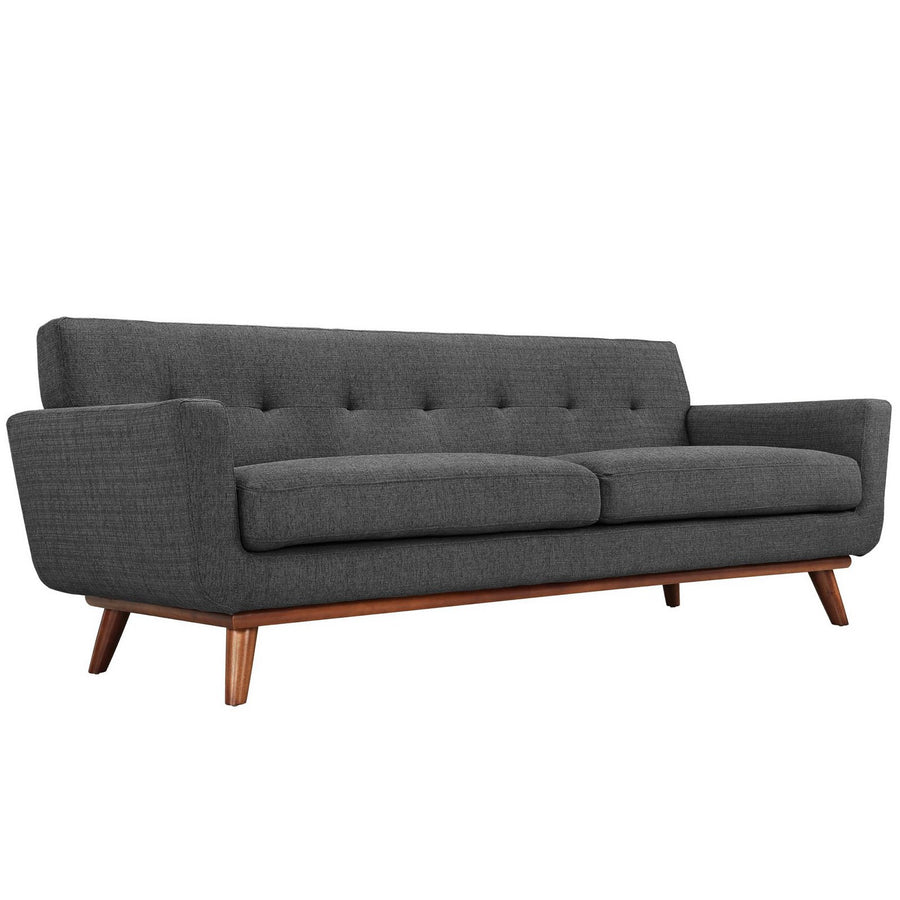 Flint Armchairs and Sofa Set of 3 in Gray