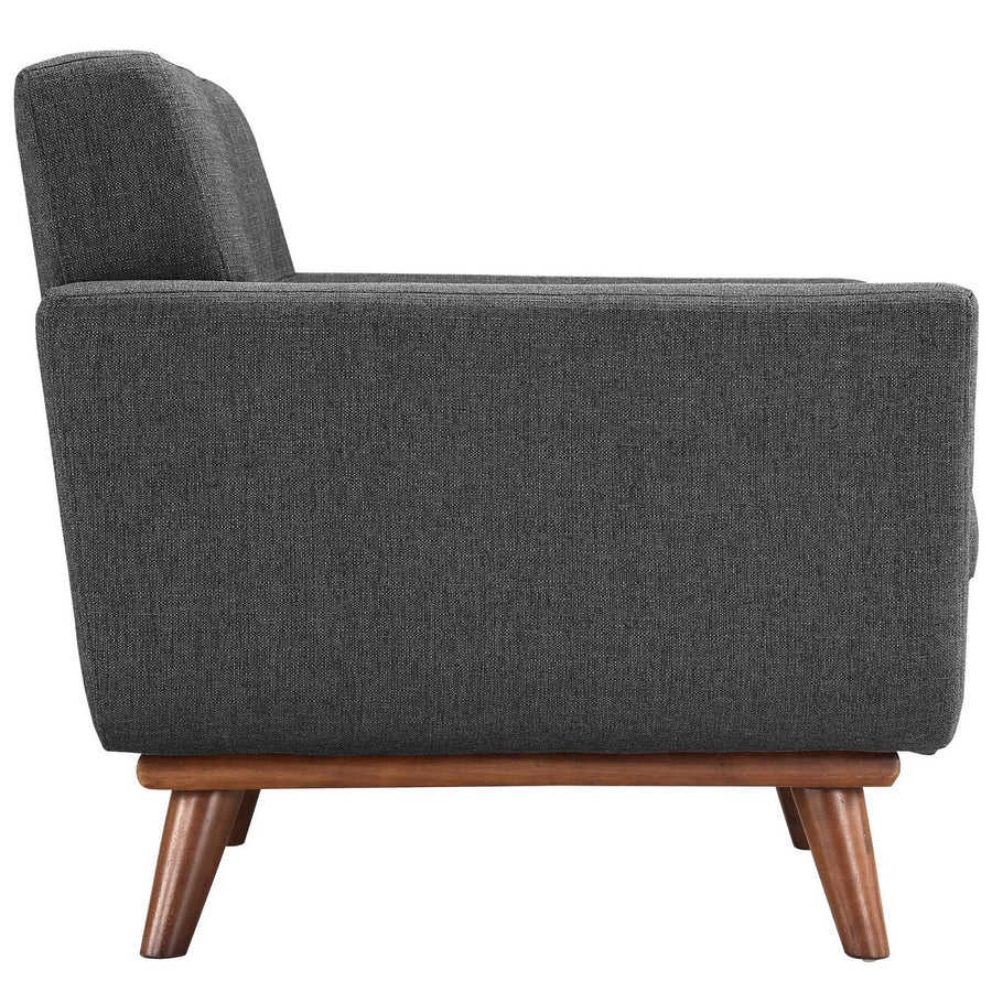 Flint Armchairs and Sofa Set of 3 in Gray
