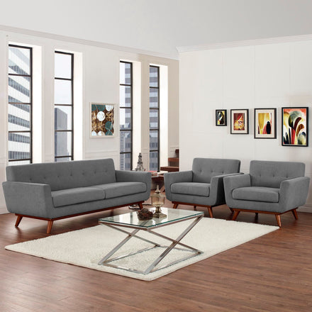 Engage Armchairs and Sofa Set of 3 in Expectation Gray