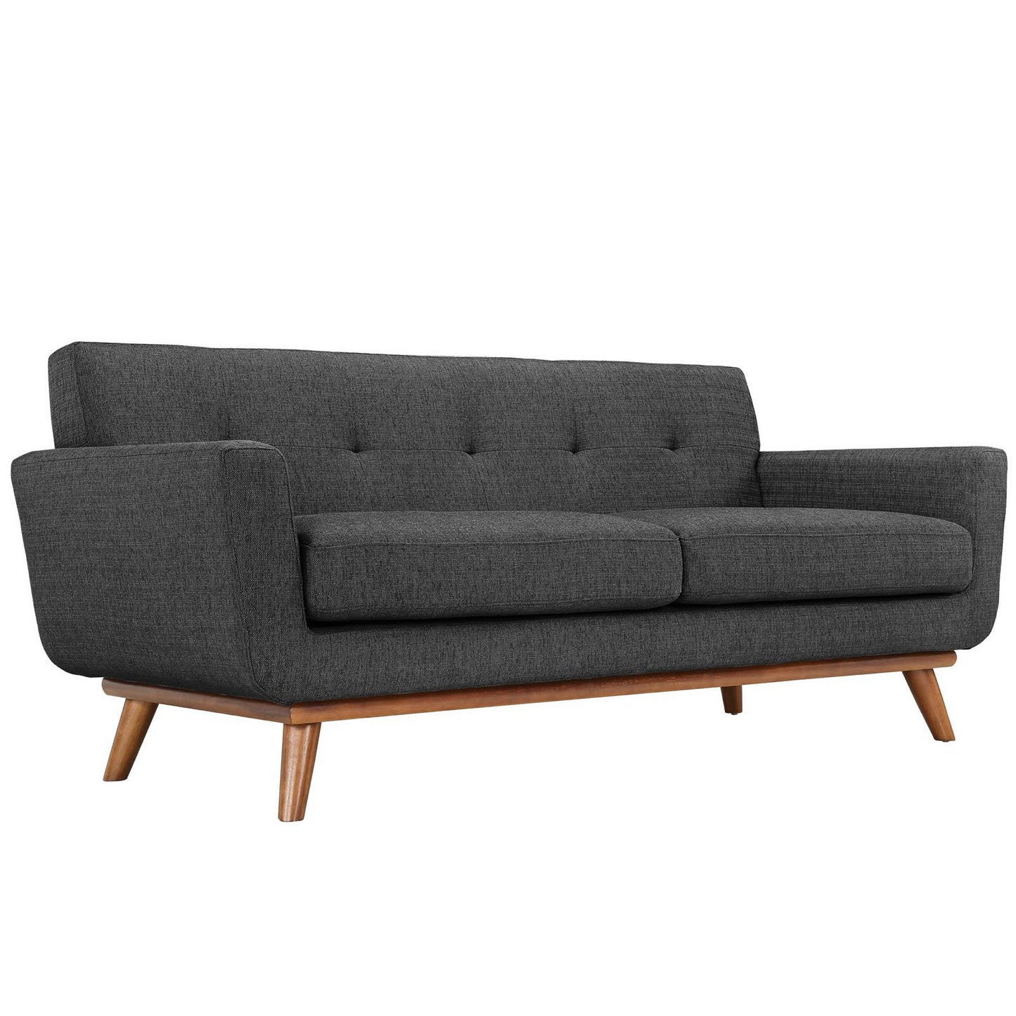 Flint Armchair and Loveseat Set of 2 in Gray