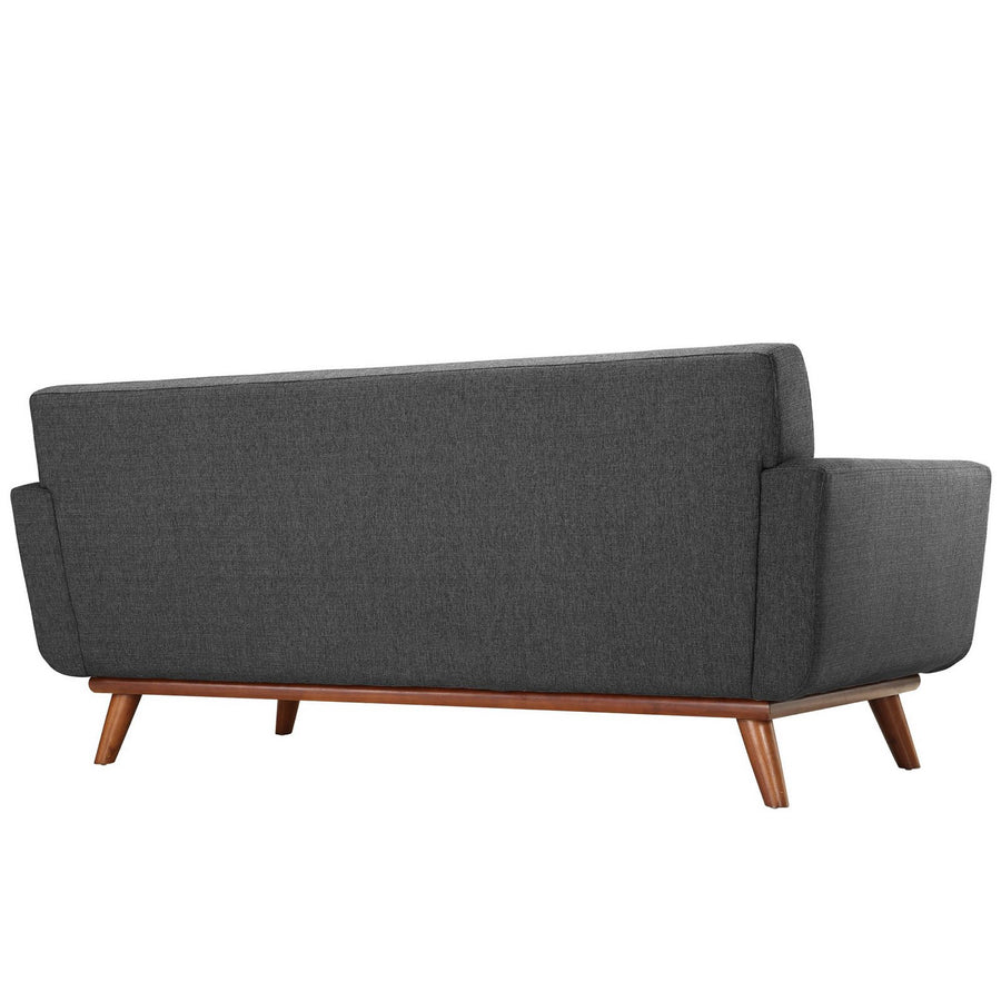 Flint Armchairs and Loveseat Set of 3 in Gray
