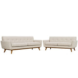 Flint Loveseat and Sofa Set of 2 in Beige