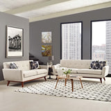 Flint Loveseat and Sofa Set of 2 in Beige