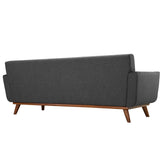 Flint Loveseat and Sofa Set of 2 in Gray