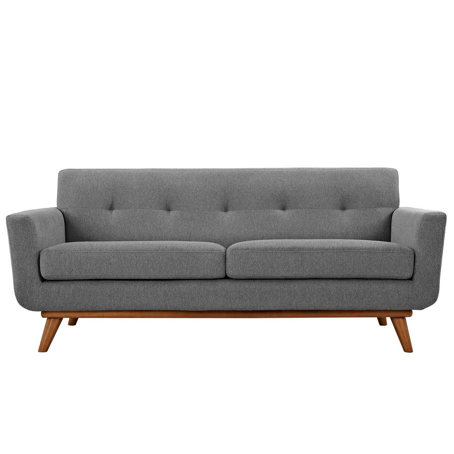Flint Loveseat and Sofa Set of 2 in Expectation Gray