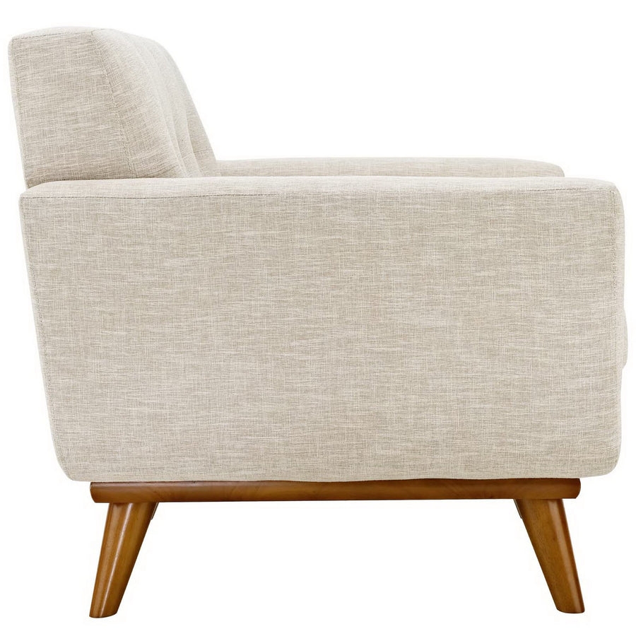 Flint Sofa Loveseat and Armchair Set of 3 in Beige
