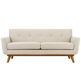 Flint Sofa Loveseat and Armchair Set of 3 in Beige