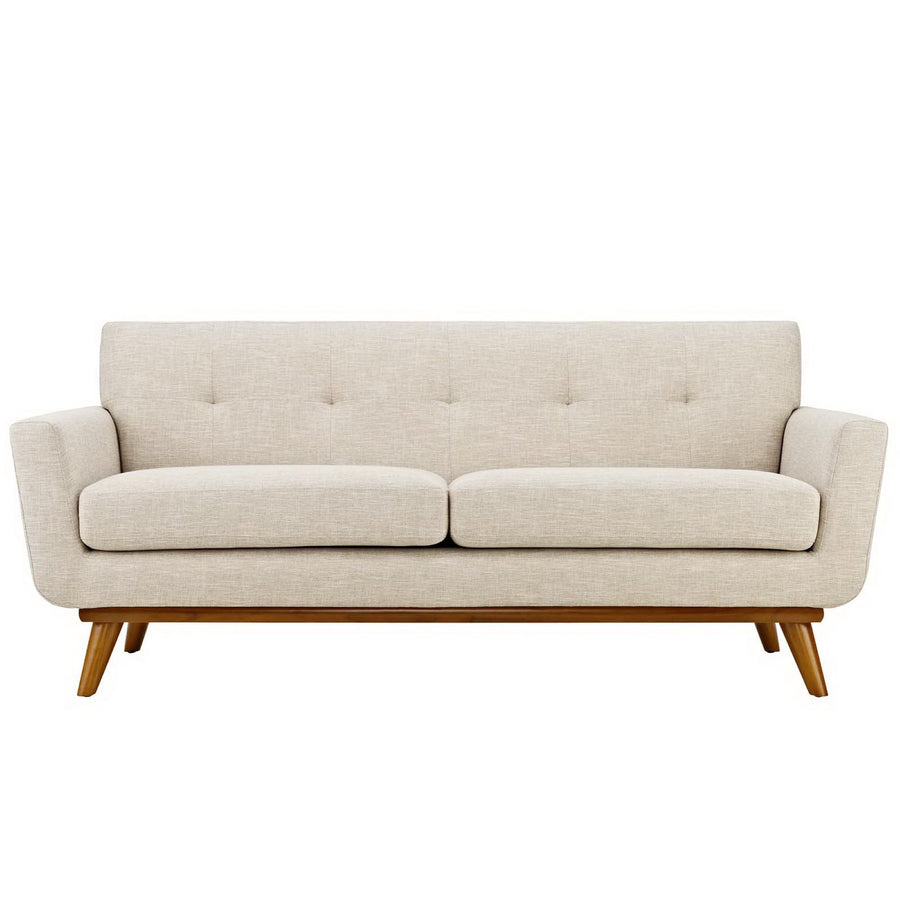 Flint Sofa Loveseat and Armchair Set of 3 in Beige