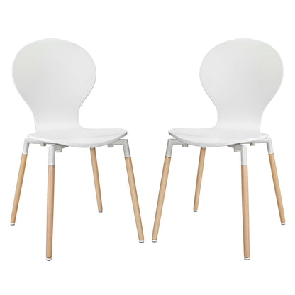 Path Dining Chair Set of 2 by Furniture for America