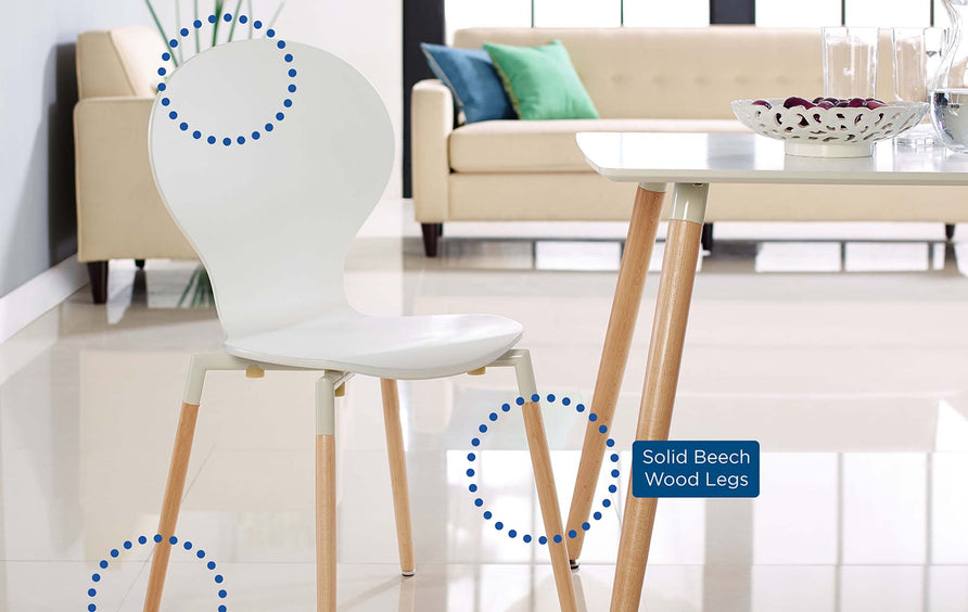 Cholla Dining Chair Set of 2 in White