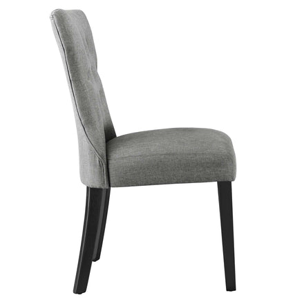 Silhouette Dining Side Chair in Light Gray