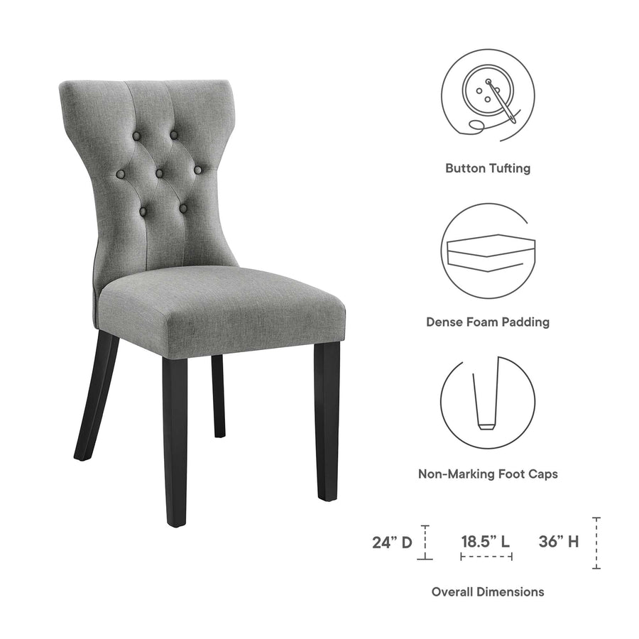 Enniskerry Dining Side Chair in Light Gray
