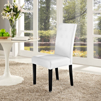 Confer Dining Vinyl Side Chair by Furniture For America