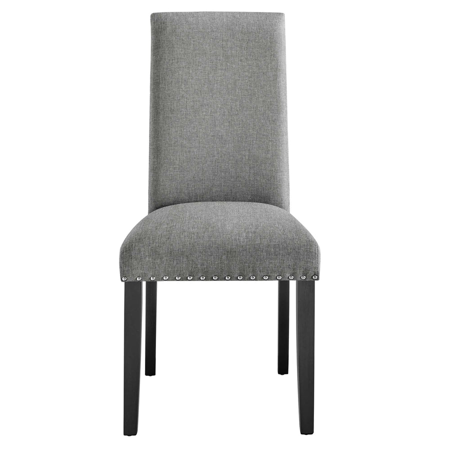 Maison Dining Upholstered Fabric Side Chair in Light Gray