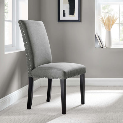 Parcel Dining Upholstered Fabric Side Chair by Furniture For America