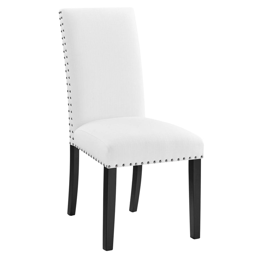 Maison Dining Upholstered Fabric Side Chair in White