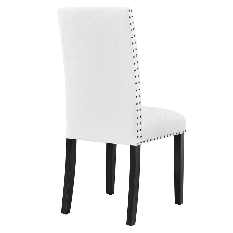Maison Dining Upholstered Fabric Side Chair in White