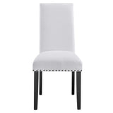 Maison Dining Upholstered Fabric Side Chair in White