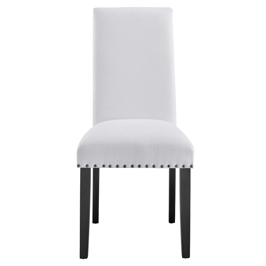 Maison Dining Upholstered Fabric Side Chair in White