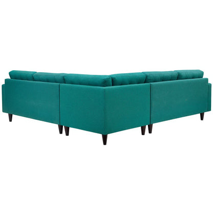 Empress 3 Piece Upholstered Fabric Sectional Sofa Set by Furniture for America