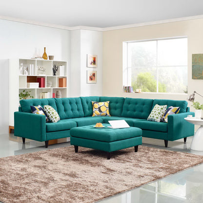Empress 3 Piece Upholstered Fabric Sectional Sofa Set by Furniture for America