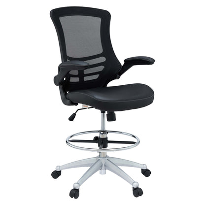 Attainment Vinyl Drafting Chair by Furniture for America