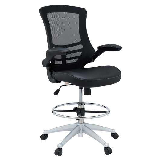 Attainment Vinyl Drafting Chair by Furniture for America