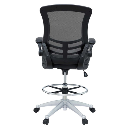 Attainment Vinyl Drafting Chair in Black