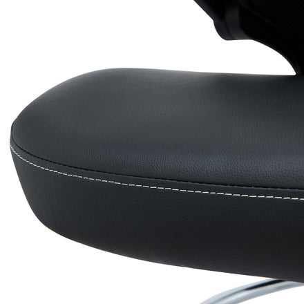 Attainment Vinyl Drafting Chair in Black